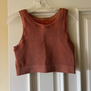 Aerie ribbed spandex crop top
